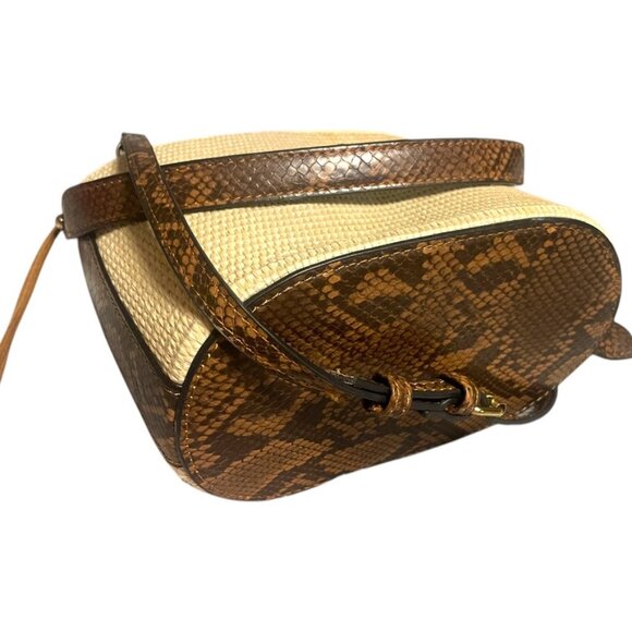 Snakeskin Mini Bucket Bag w/drawstring top! - Picture 5 of 14